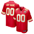 Custom Kansas City Chiefs Red Game Jersey