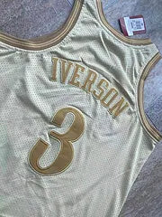 Allen Iverson Philadelphia 76ers 3 White MN
