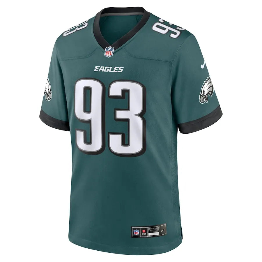 Men's Philadelphia Eagles Milton Williams Midnight Green Team Game Jersey