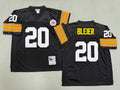 Mens Rocky Bleier#20 black Pittsburgh Steelers Vintage Throwback Jersey