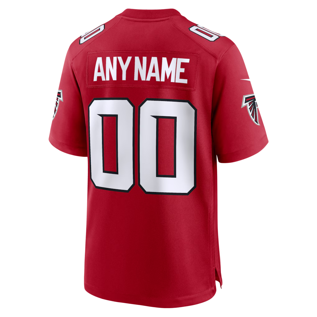 Custom Atlanta Falcons Red Game Jersey
