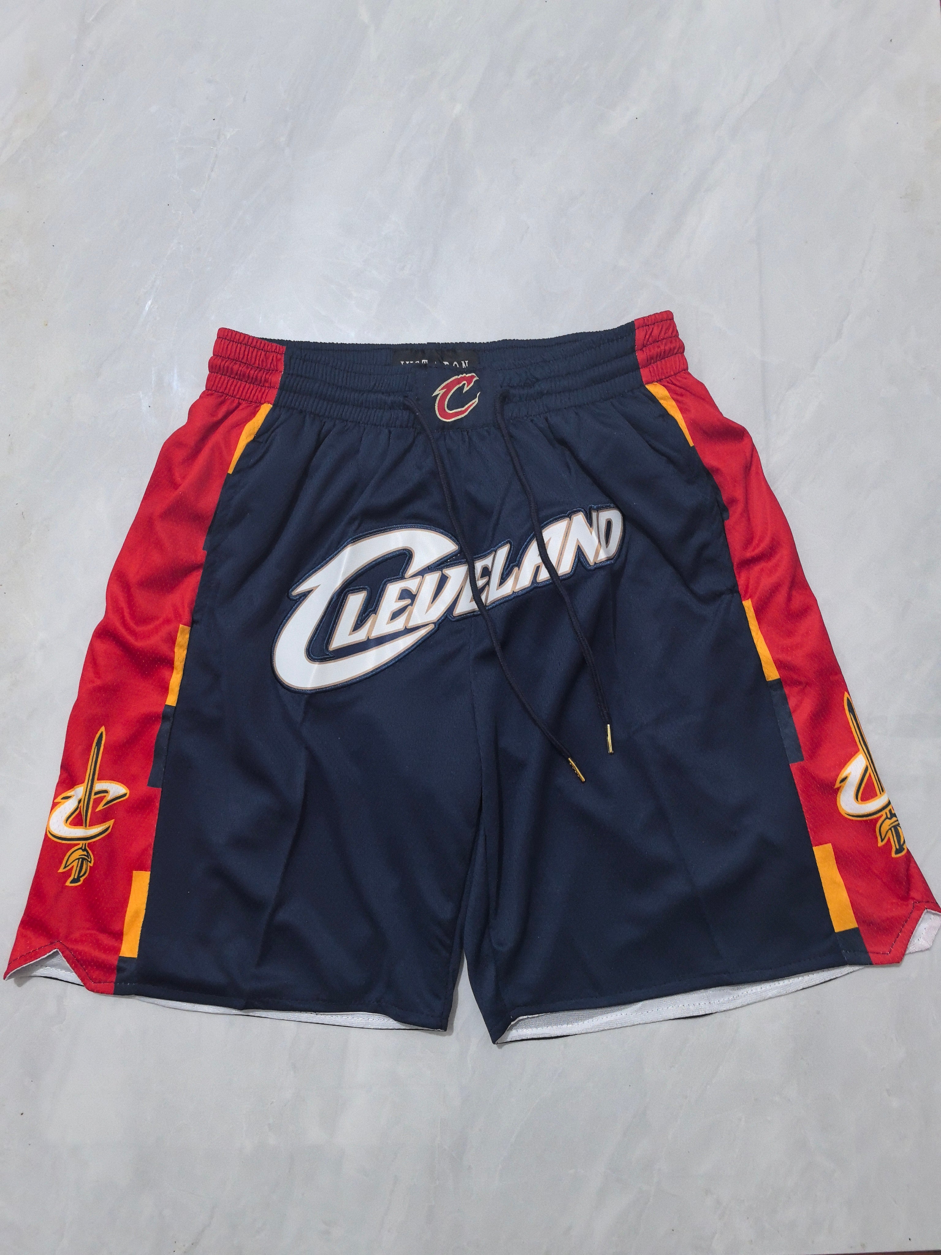 Cleveland Cavaliers 2026 Deep Blue Retro City Edition Pocketed Basketball Shorts