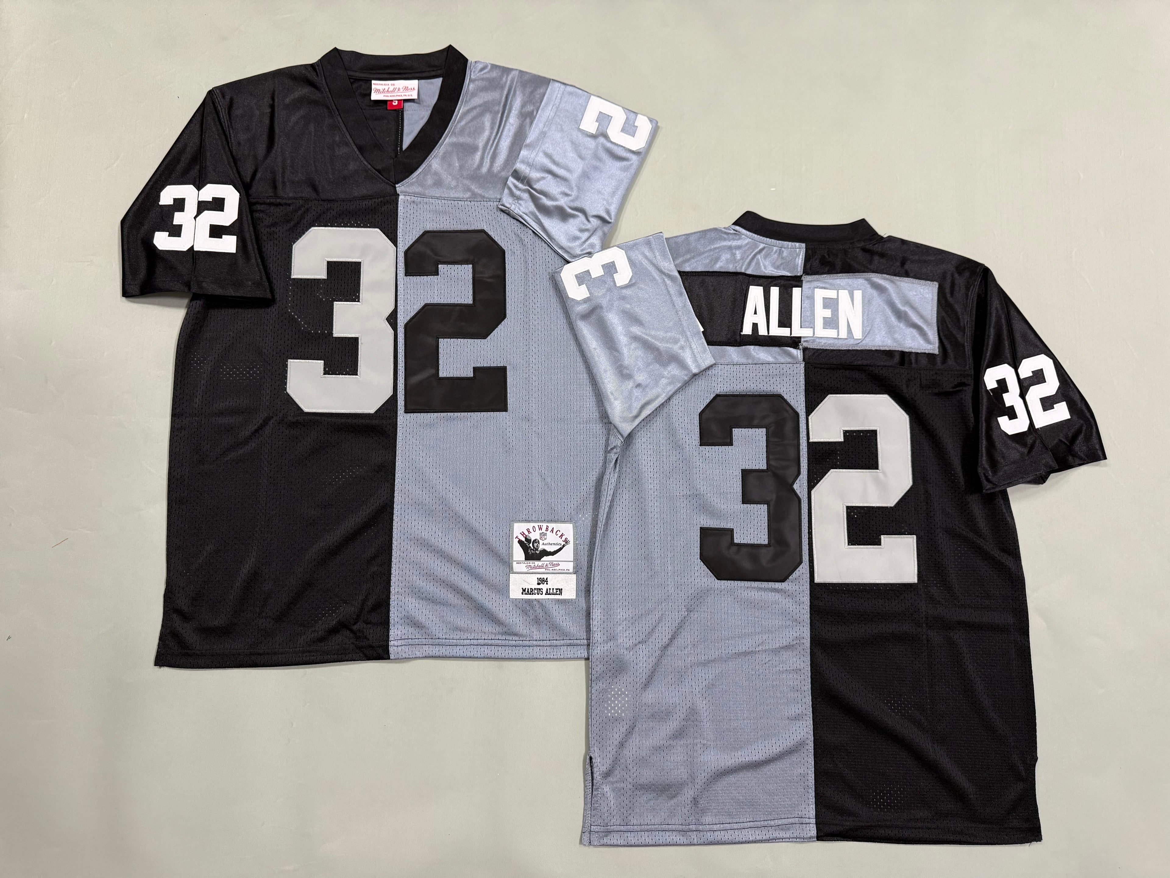 Mens Marcus Allen#32 Los Angeles Raiders Vintage Throwback Jersey