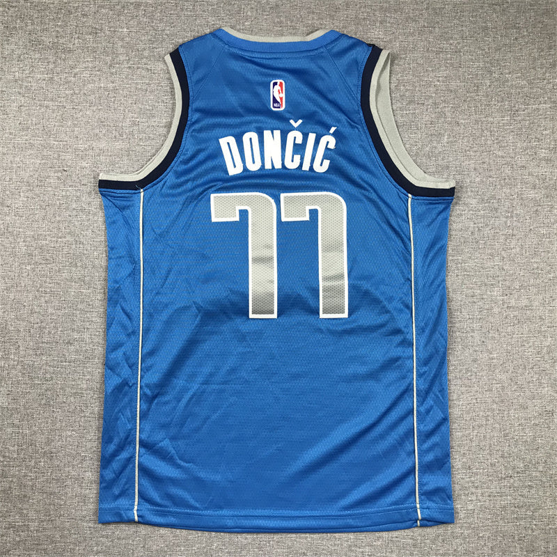 Youth Luka Dončić Dallas Mavericks #77 Embroidered  Jersey