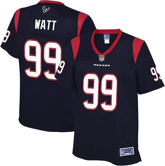 NFL PRO LINE Women's J.J. Watt Navy Houston Texans Player Team Jersey