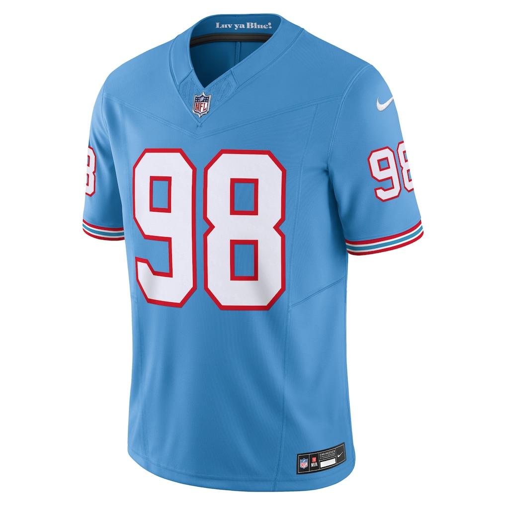 Jeffery Simmons #98 Tennessee Titans Light Blue Vapor F.U.S.E. Limited Jersey