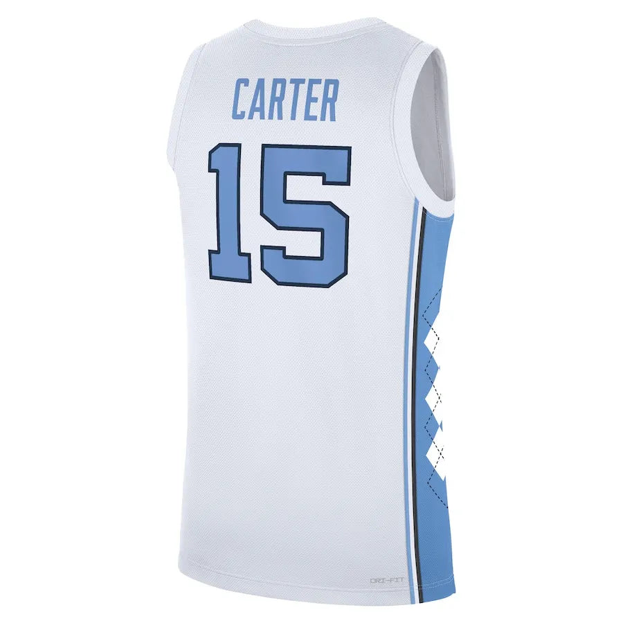 Vince Carter North Carolina Tar Heels Jordan Brand Replica Basketball Jersey - White
