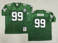 Mens Jerome Brown#99 Philadelphia Eagles Vintage Throwback Jersey