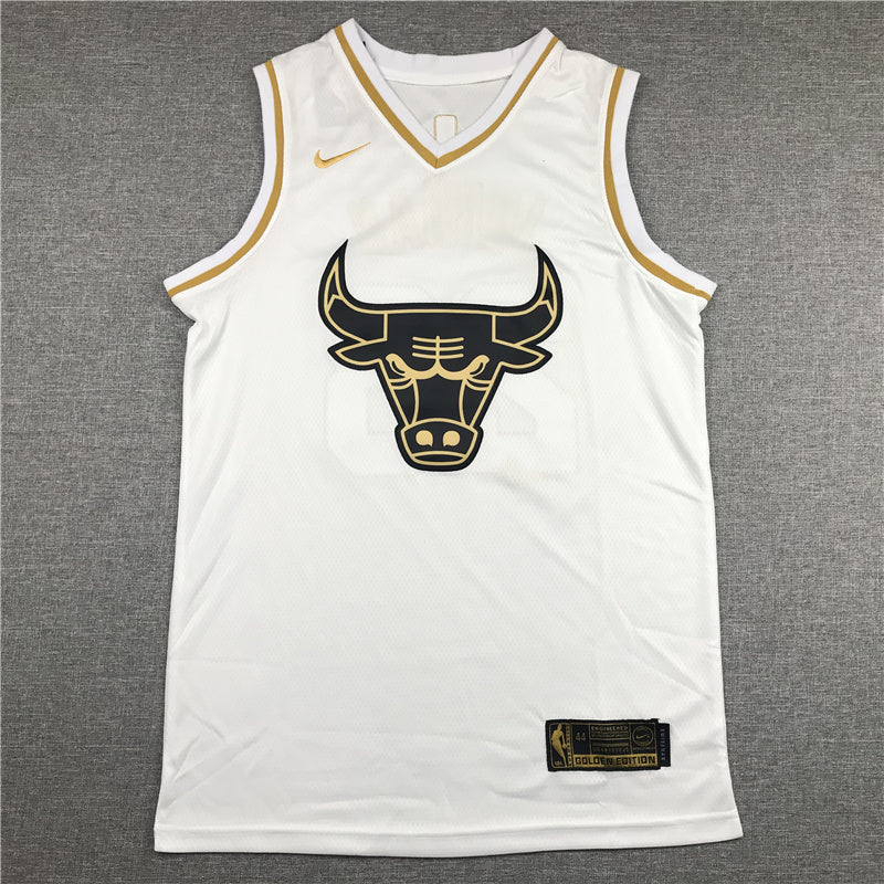 Chicago Bulls Michael Jordan #23 "Platinum" City Edition Swingman Jersey – Embroidered