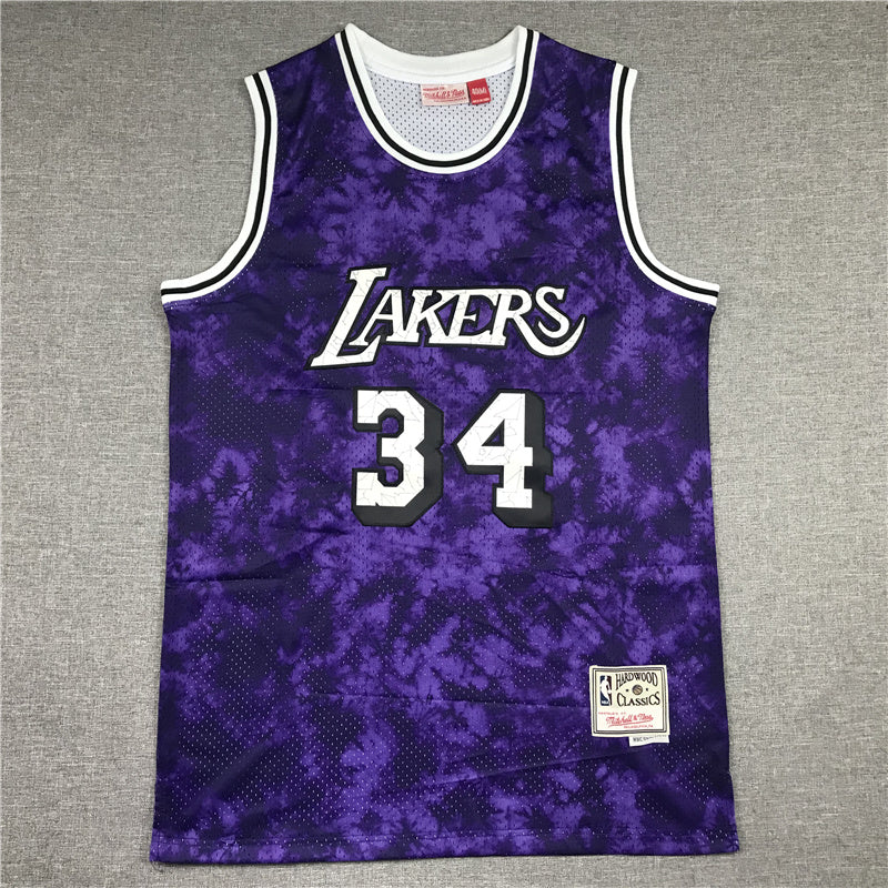 Shaquille O'Neal #34 Los Angeles Lakers Constellation Edition Throwback Jersey