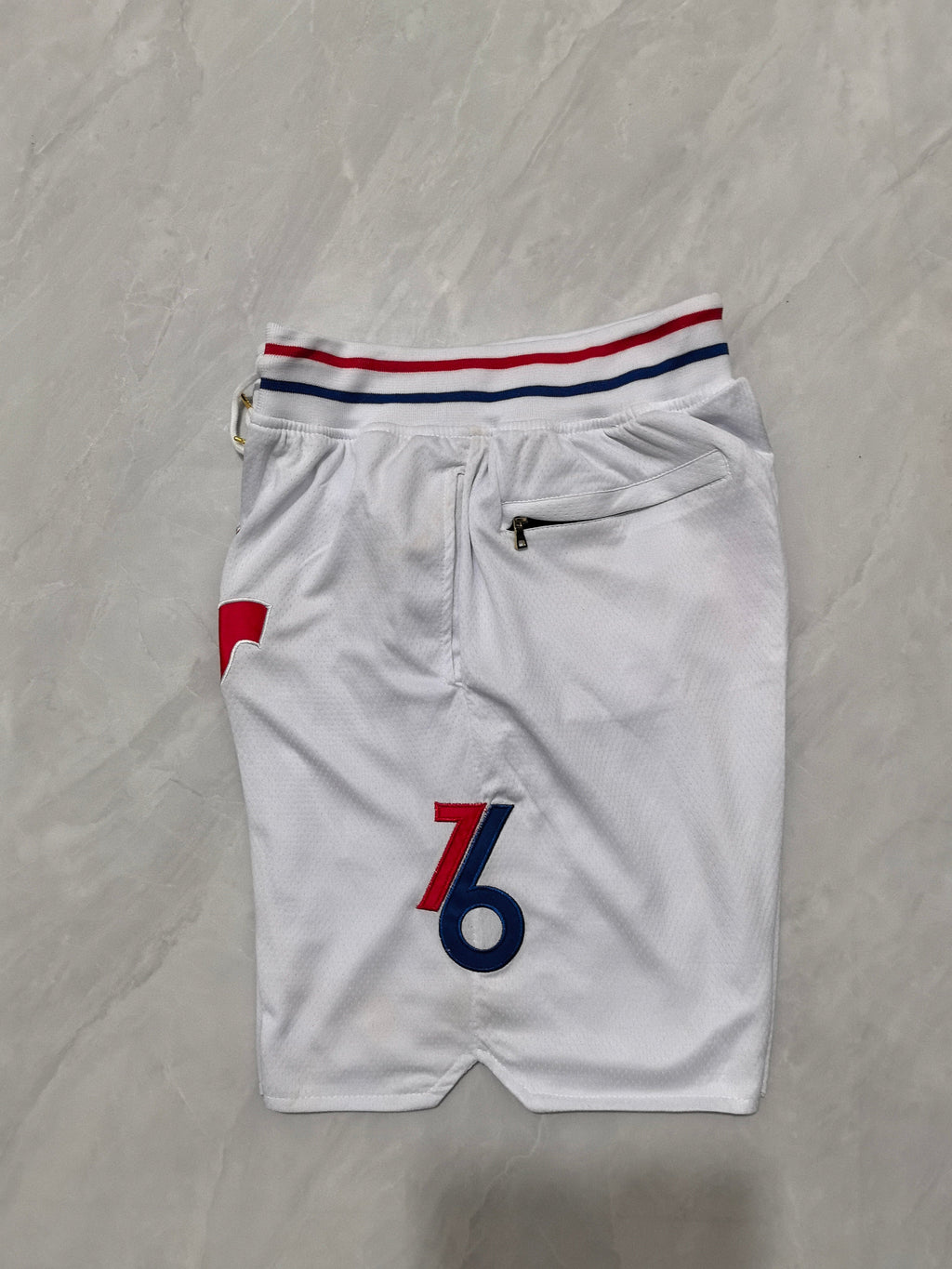 Philadelphia 76ers 2025 White City Edition Pocket Shorts