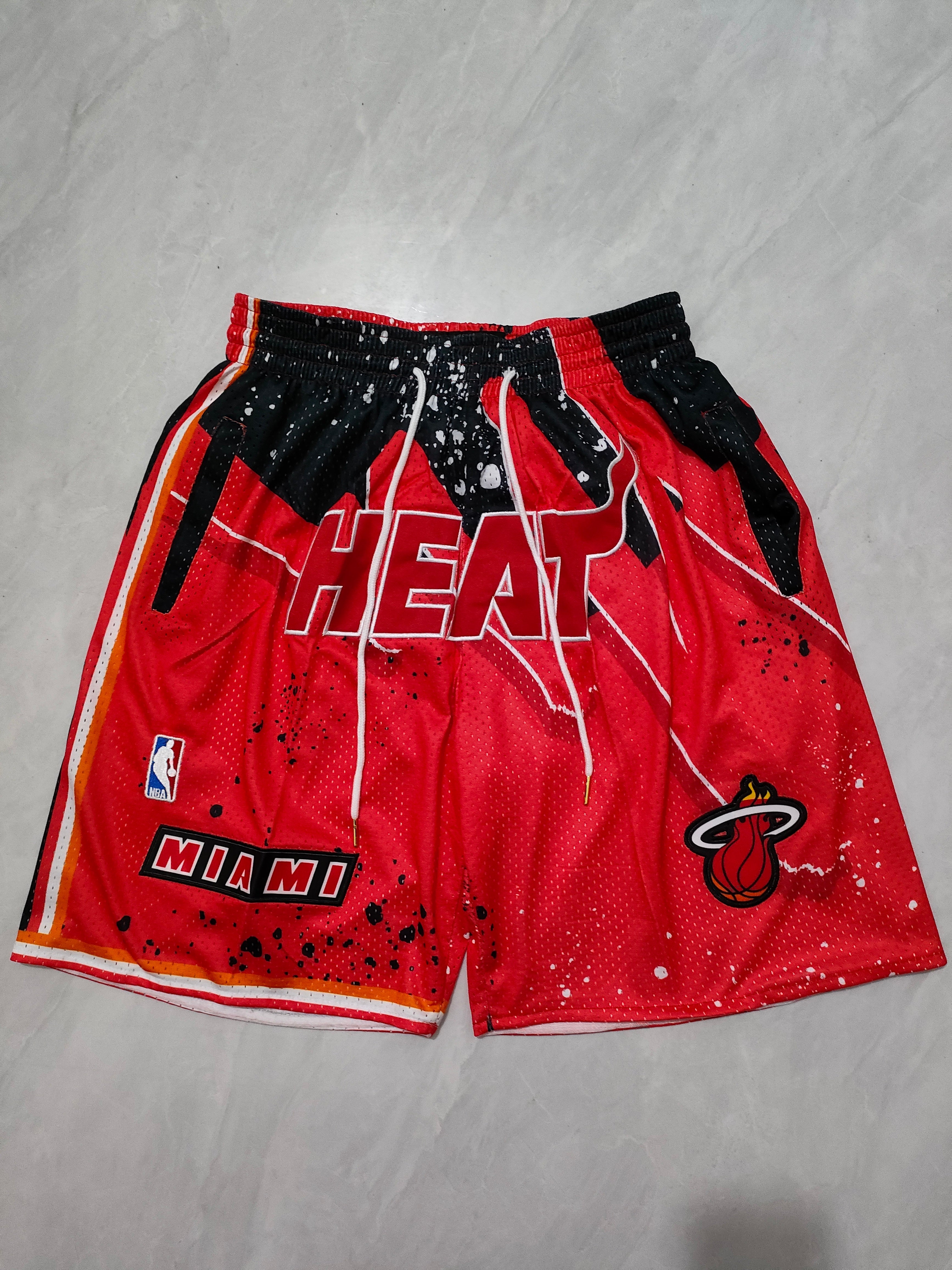 Miami Heat Red Swingman Pocket Shorts