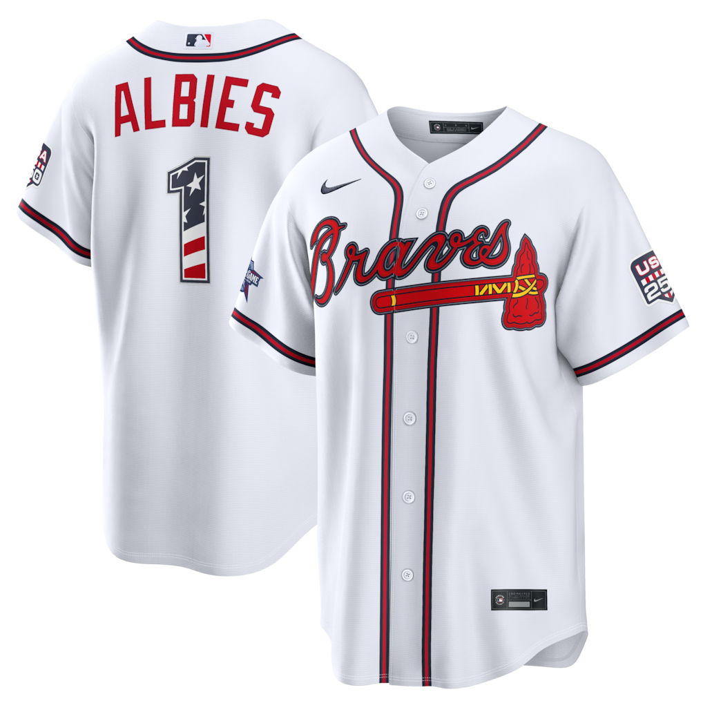 2026 All-Star Edition Stars & Stripes Atlanta Braves Ozzie Albies Stadium Jersey - White