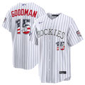 2026 All-Star Edition Stars & Stripes Colorado Rockies Hunter Goodman Stadium Jersey - White