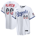 Custom Kansas City Royals 2026 All-Star Edition Stars & Stripes Stadium Jersey - White