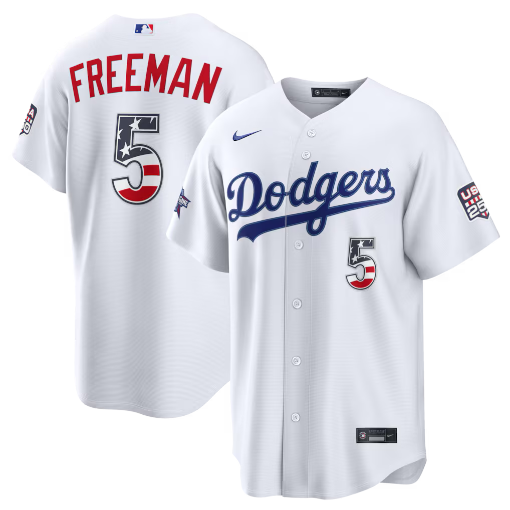 2026 All-Star Edition Stars & Stripes Los Angeles Dodgers Freddie Freeman Stadium Jersey - White