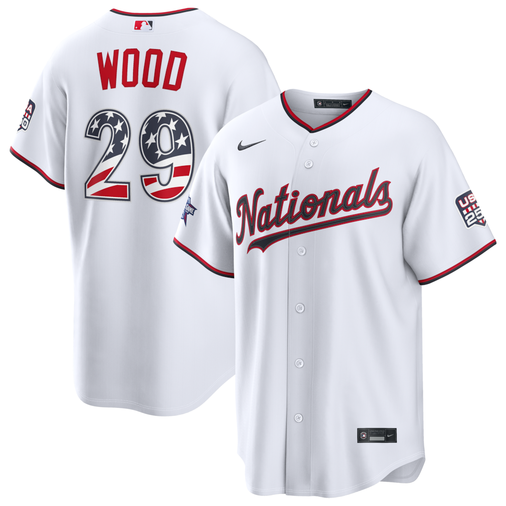 2026 All-Star Edition Stars & Stripes Washington Nationals James Wood Stadium Jersey - White