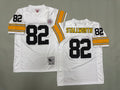 Mens John Stallworth#82 white Pittsburgh Steelers Vintage Throwback Jersey