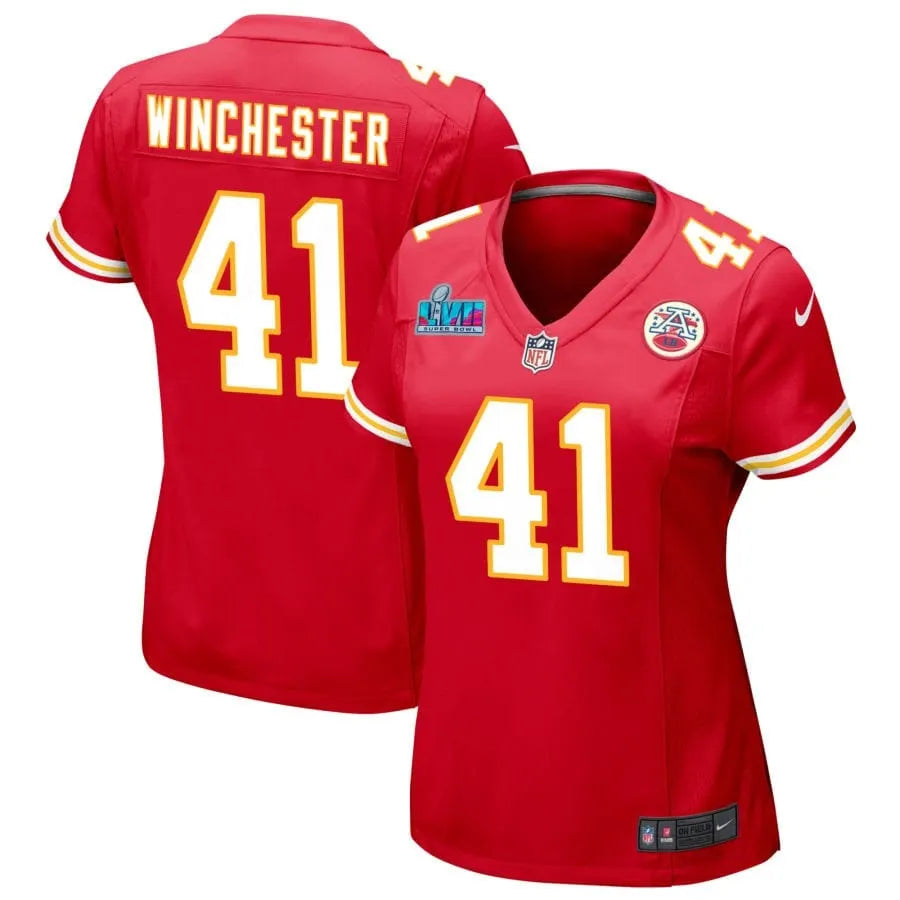 James Winchester Kansas City Chiefs Women's Super Bowl LVII Game Jersey - Red