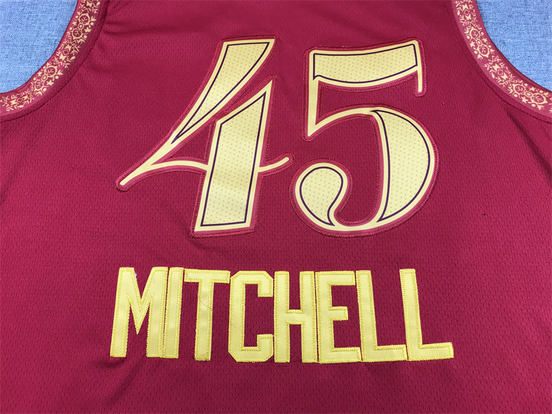 Cleveland Cavaliers Donovan Mitchell #45 2024 City Edition - Embroidered Jersey