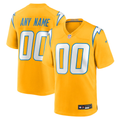 Custom Los Angeles Chargers Gold Game Jersey