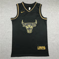 Chicago Bulls Michael Jordan #23 "Black & Gold" City Edition Swingman Jersey – Embroidered