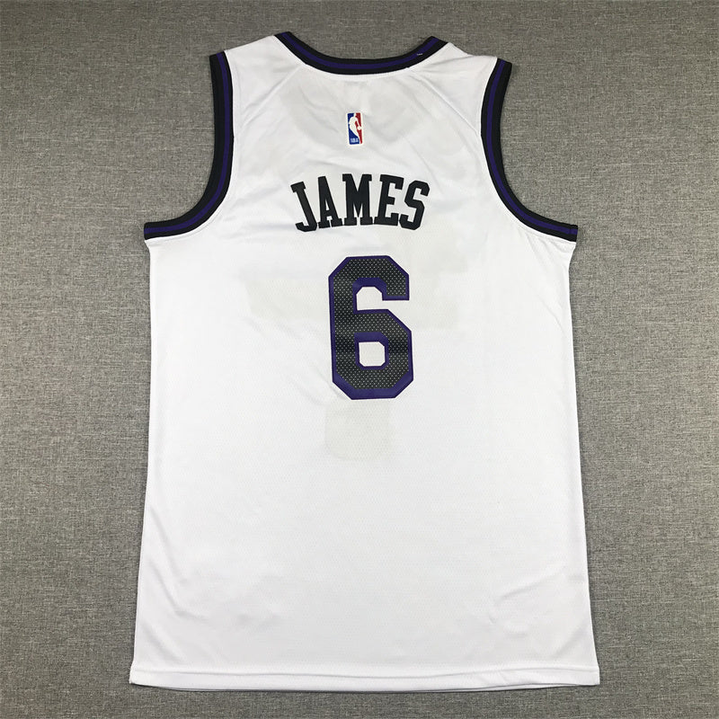 LeBron James #23 Los Angeles Lakers 2022 City Edition Swingman Jersey — Embroidered