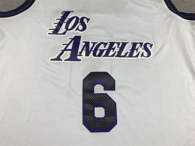 LeBron James #23 Los Angeles Lakers 2022 City Edition Swingman Jersey — Embroidered