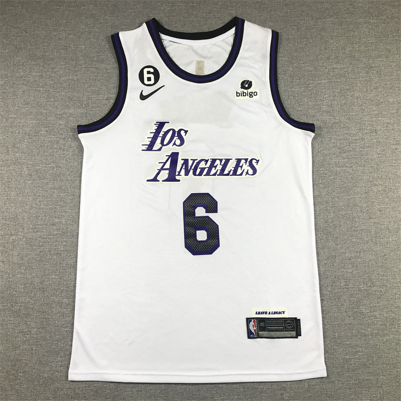 LeBron James #23 Los Angeles Lakers 2022 City Edition Swingman Jersey — Embroidered