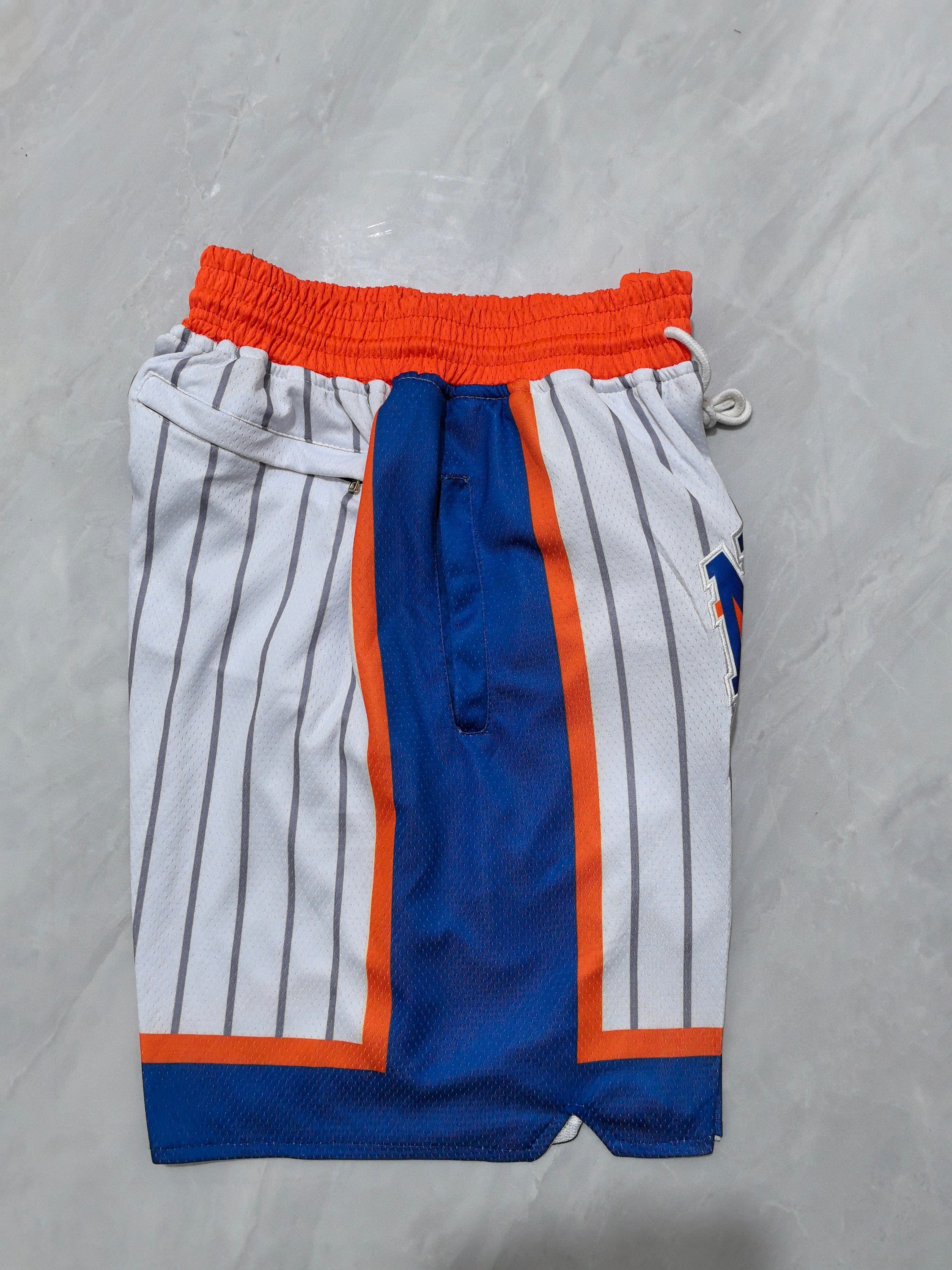 New York Knicks 2025 White Stripe City Edition Pocket Shorts