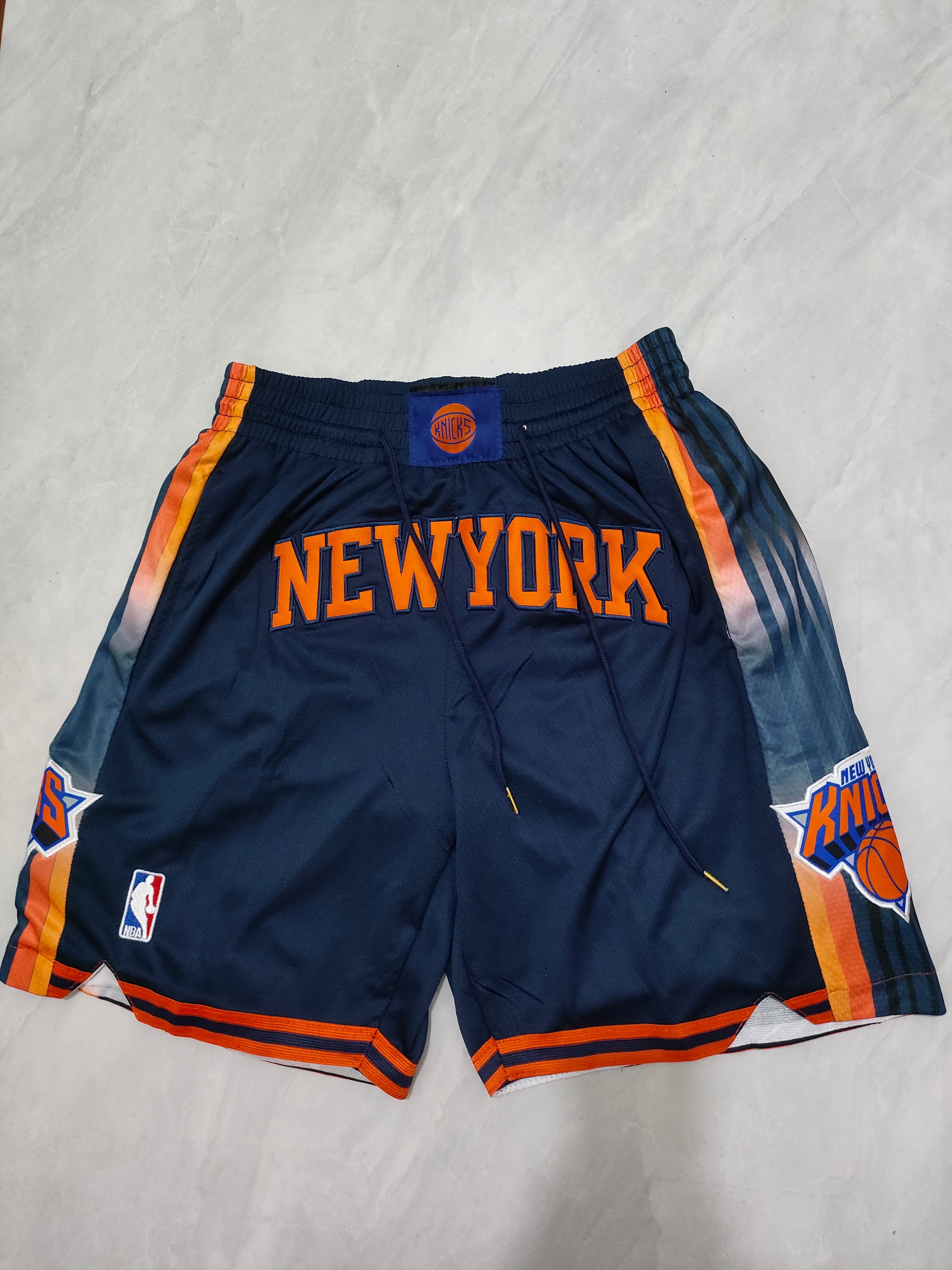 New York Knicks Dark Blue Statement Edition Pocket Shorts