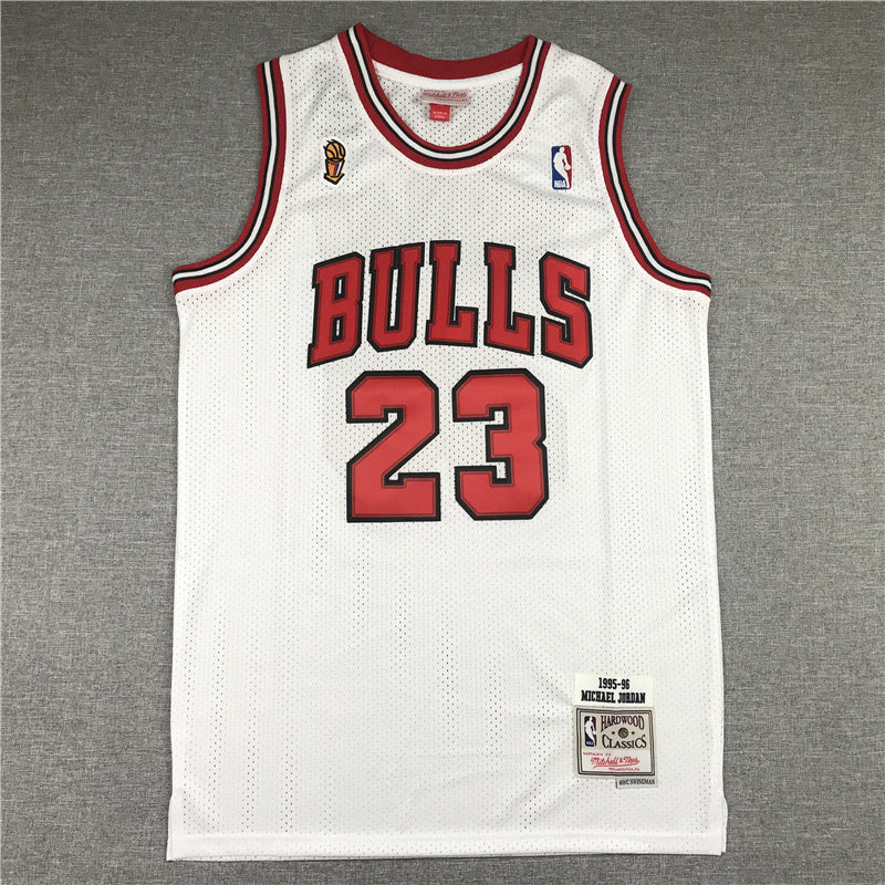 Chicago Bulls Michael Jordan #23 1995-96 Championship Edition Throwback — Embroidered Jersey