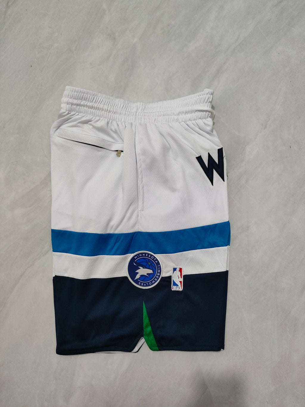Minnesota Timberwolves White Regular Edition Pocket Shorts