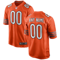 Custom Chicago Bears Orange Game Jersey