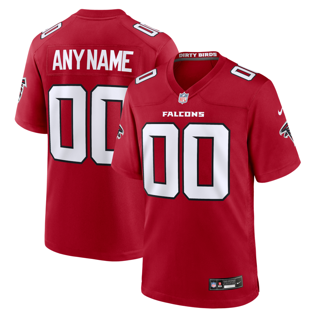 Custom Atlanta Falcons Red Game Jersey