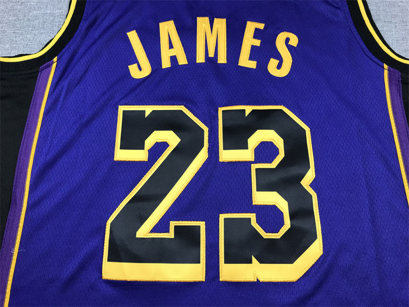 LeBron James #23 Los Angeles Lakers "Declaration" City Edition Swingman Jersey — Embroidered