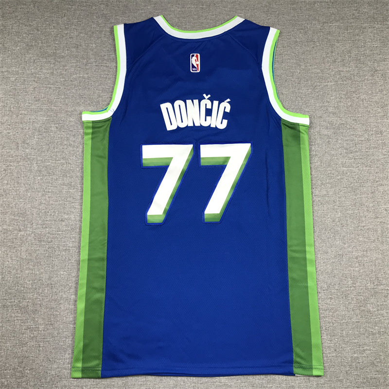 Dallas Mavericks Luka Doncic #77 2023 City Edition Swingman Jersey — Embroidered