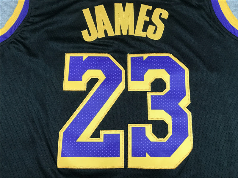LeBron James #23 Los Angeles Lakers City Edition Swingman Jersey — Embroidered
