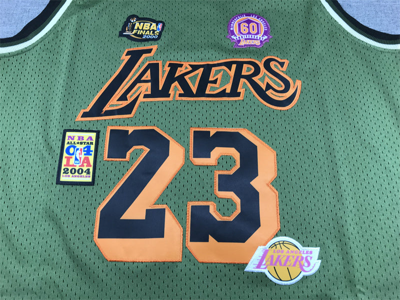LeBron James #23 Los Angeles Lakers 2018-19 Throwback Jersey — Embroidered