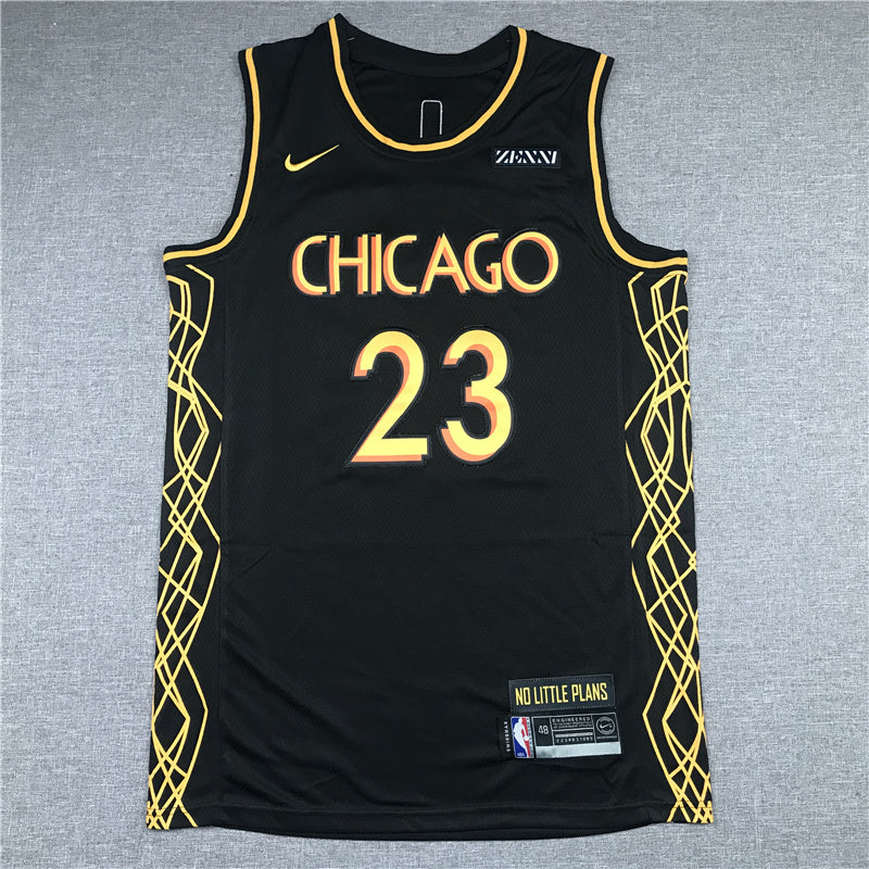 Chicago Bulls Michael Jordan #23 City Edition Swingman – Embroidered Jersey