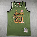 LeBron James #23 Los Angeles Lakers 2018-19 Throwback Jersey — Embroidered