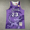 LeBron James #23 "Year of the Dragon" 2018-19 Los Angeles Lakers Throwback Jersey — Embroidered