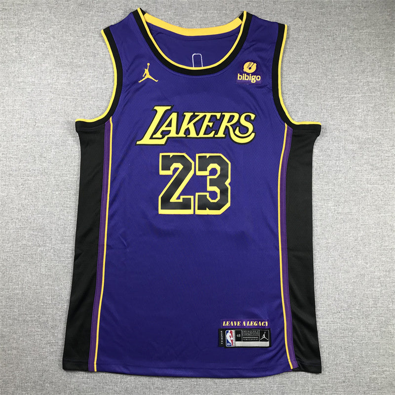 LeBron James #23 Los Angeles Lakers "Declaration" City Edition Swingman Jersey — Embroidered