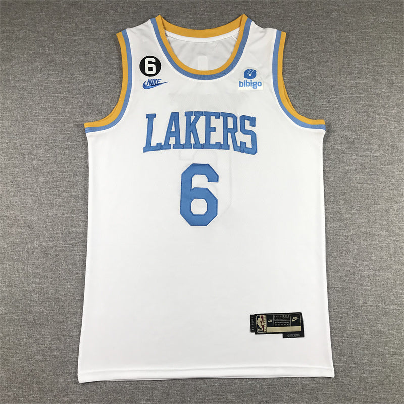 Lebron James  #6 Los Angeles Lakers 2023 City Edition Swingman Jersey - Embroidered