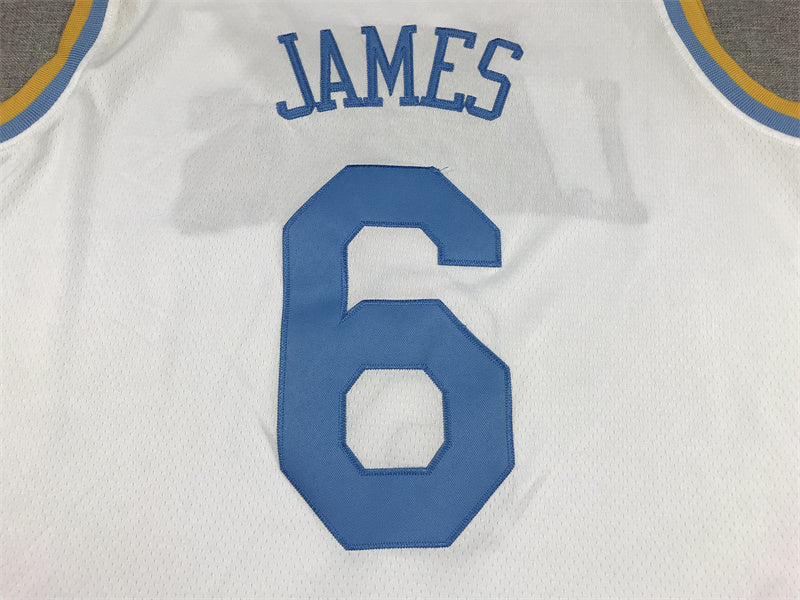Lebron James  #6 Los Angeles Lakers 2023 City Edition Swingman Jersey - Embroidered