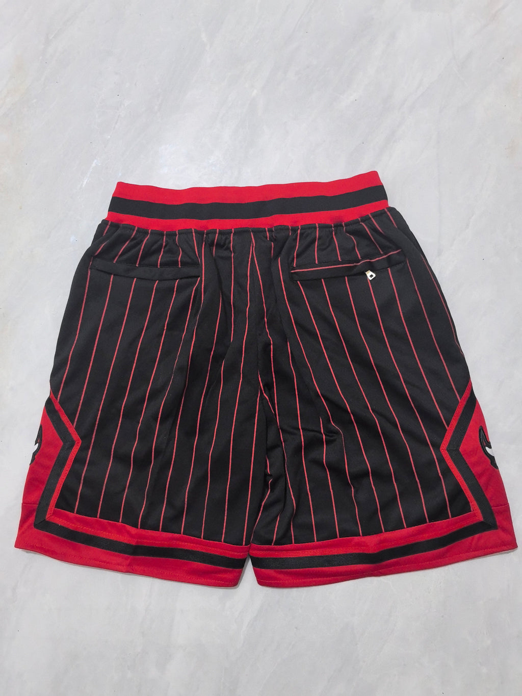Chicago Bulls 2026 Black and Red Striped City Edition Pocket Shorts