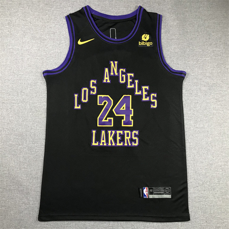 Kobe Bryant #24 Los Angeles Lakers 2024 City Edition Swingman Jersey — Embroidered