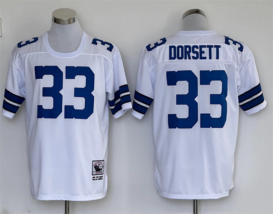 Dallas Cowboys White Vintage #33 DORSETT Jersey