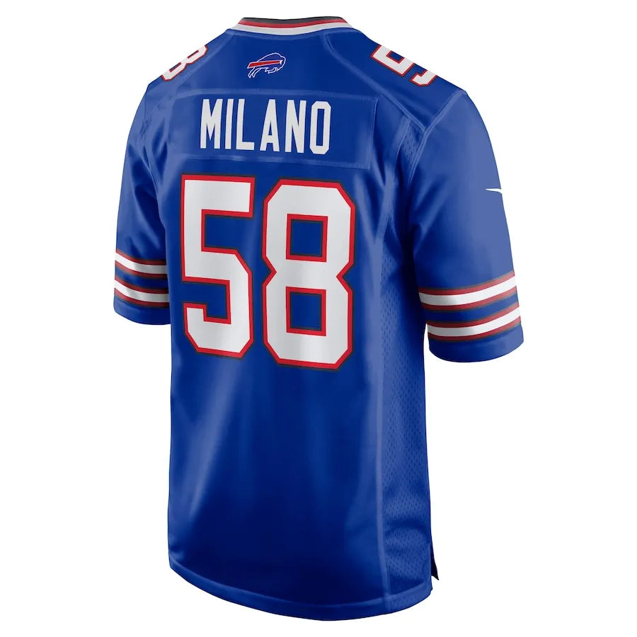 Men's Buffalo Bills Matt Milano  Royal Game Player Jersey