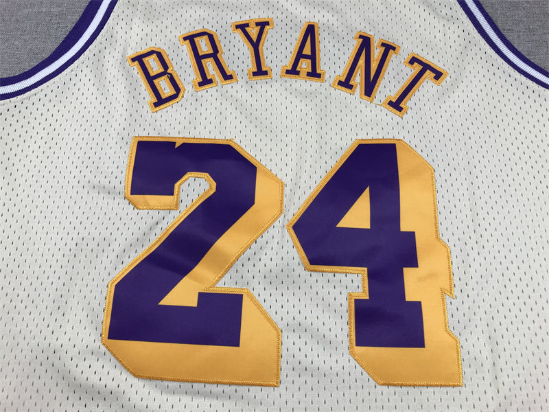 Kobe Bryant #24 Los Angeles Lakers Throwback Jersey — Embroidered
